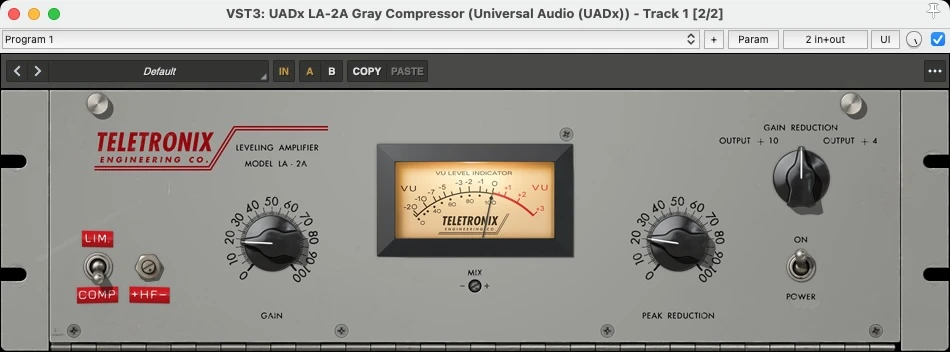 LA-2A with new default setting